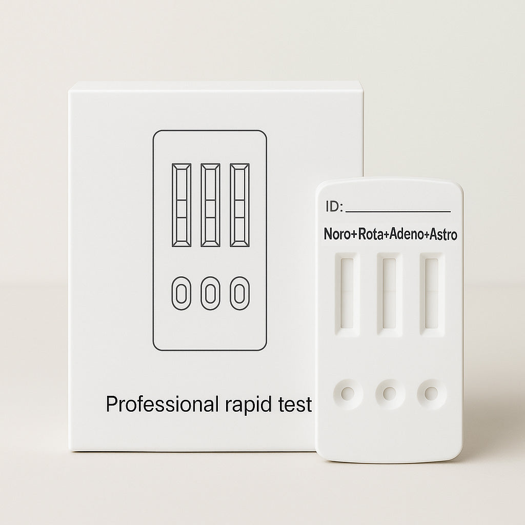Norovirus + Rotavirus + Adenovirus + Astrovirus yhdistelmätesti 10 kpl – Ammattikäyttöön