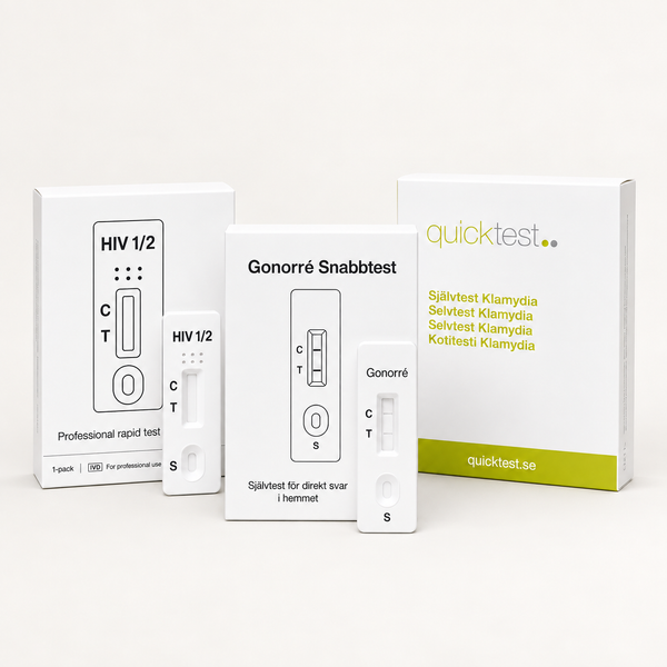 STI Pack 3-in-1 - pikatesti klamydiaan, tippuriin ja HIV:n